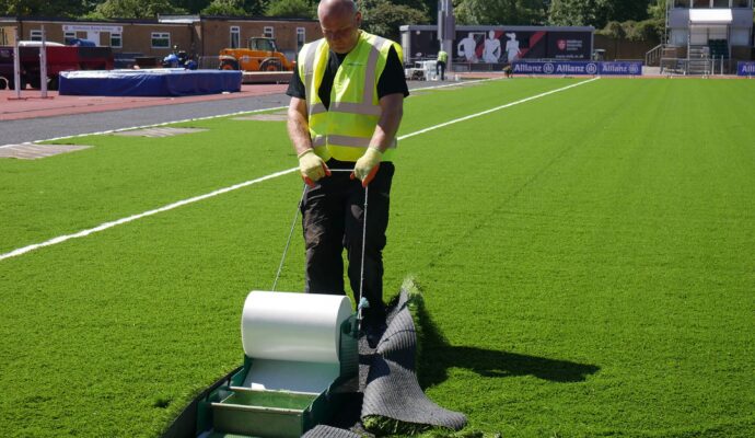 Rubber Turf Safety Surfacing-Synthetic Grass