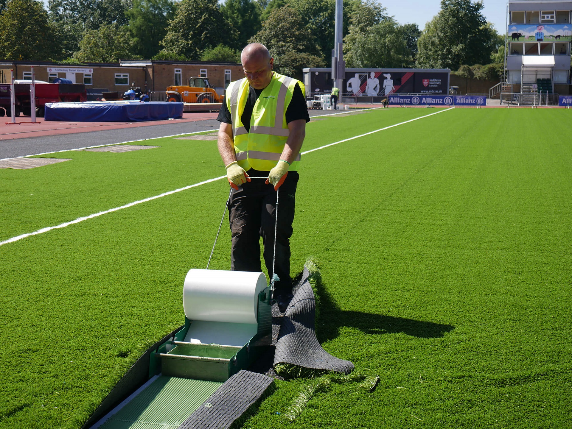 Rubber Turf Safety Surfacing-Synthetic Grass
