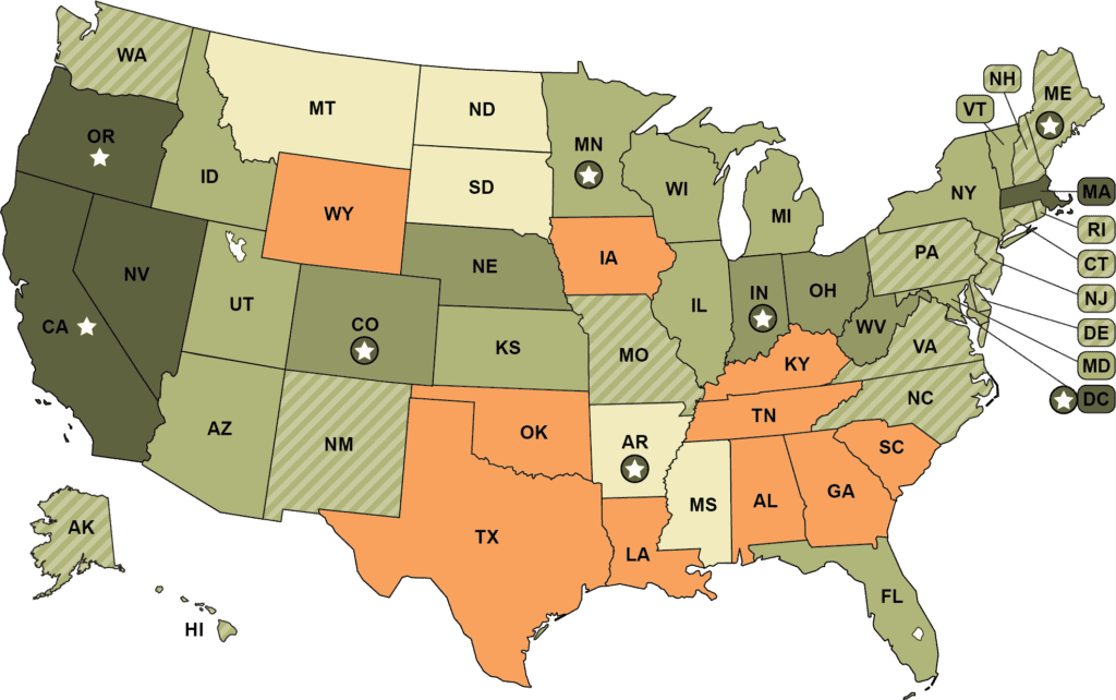 usa map-Rubber Turf Safety Surfacing